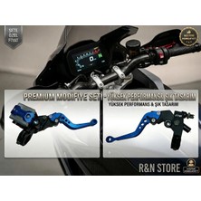 Ctvr Universal Motosiklet Hidrolik Fren ve Debriyaj Kolu Seti - Mavi Ayarlanabilir Cnc Modifiye Set - R&n Store
