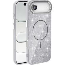 Mobixa iPhone 17 Air Kılıf Pırıl Magsafe Simli Parlak Kapak