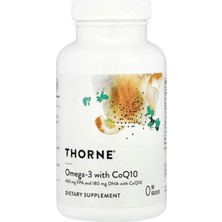 Thorne, Omega-3 With COQ10, 90 Gelcaps.(Ösg Özel Sporcu Gıdaları).