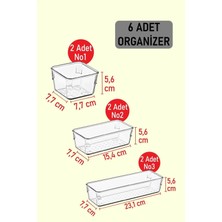 St. Morritz 6 Adet Organizer Set Modüler Düzenleyici Tamamlayıcı Mini Set