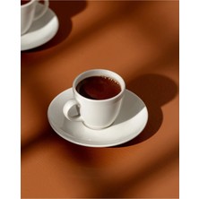 St. Morritz Benard 6 Kişilik 12 Parça Kahve Fincan Seti - Beyaz - 110 ml