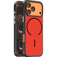 İ She iPhone 18 Pro Max Kılıf Şık ve Zarif Magsafe Özelikli Nexoz Premium Pc Silikon Kapak