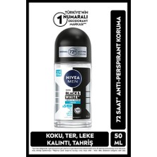 Bezos Deodorant Rool On & Invisible Black & White Fresh Erkek 50ML