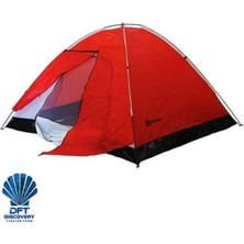 St. Morritz S. Dft 3 Kişi Tek Kat Kırmızı Çadır 220X200+70X130CM
