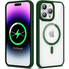Mobixa iPhone 14 Pro Kılıf Magsafe Uyumlu Renkli Veldra Silikon Kapak