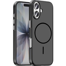 Techno Guru iPhone 16 Kılıf M-Safe Şarj Destekli Şık Tasarımlı Lora Premium Silikon Kapak