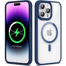 Mobixa iPhone 14 Pro Kılıf Magsafe Uyumlu Renkli Veldra Silikon Kapak