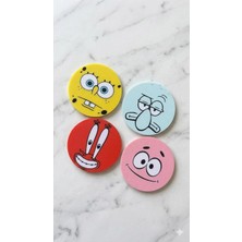Nure Store Sünger Bob ve Arkadaşları 4'lü Bardak Altlığı