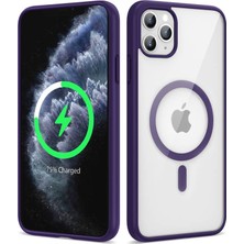 Royal Case iPhone 11 Pro Max Kılıf Renkli Magsafe Sert Silikon Kapak Ryc/ege