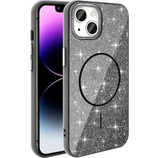 İ She iPhone 11 Kılıf Glow Magsafe Simli Parlak Kapak