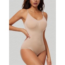 Fit Women Seamless Zıbın Korse Çıtçıtlı Body 2 Beden Incelten Toparlayıcı Push Up Etkili Karın Bel Göbek Sıkılaştırıcı Kadın Body Korse 9051