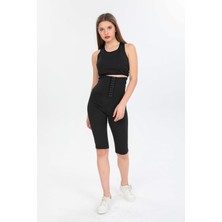 Fit Women Agraflı Termal Sauna Şort 4411