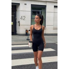 Fit Women Kadın Sıkılaştırıcı Siyah Casual Esnek Body