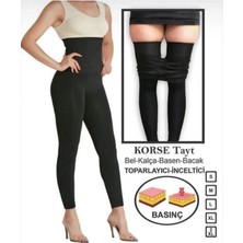 Fit Women 2 Beden Toparlayan Bel ve Basen Incelten Korse Tayt Seamless 2100