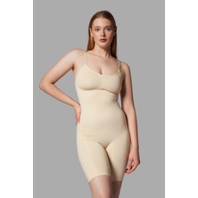 Fit Women 2 Beden Toparlayan Bel ve Basen Incelten Tam Boy Tüm Vüçüt Korsesi Seamless 9050