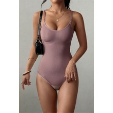 Fit Women Kadın 2 Beden Toparlayıcı Gül Kurusu Zıbın Korse