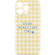 Piyasa Sepeti iPhone 13 Pro Vorian İnce Kamera Korumalı Mika Kılıf Good Things Gingham