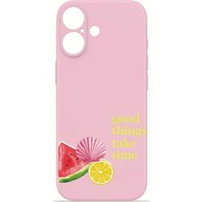 Piyasa Sepeti iPhone 16 Plus Vorian İnce Kamera Korumalı Mika Kılıf Good Things Fruit Corner