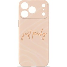Piyasa Sepeti iPhone 17 Pro Max Vorian İnce Kamera Korumalı Mika Kılıf Just Peachy