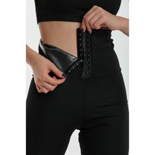 Fit Women Agraflı Termal Sauna Tayt 4409