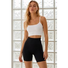 Fit Women Kadın Regular U Yaka Polyemide Kumaşlı Siyah Korse