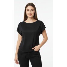 Fit Women Kayık Yaka Yarasa Kollu Bluz 4452