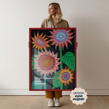 Persona Istanbul Yayoi Kusama "flowers" - Modern Sanat Posteri (Çerçevesiz)