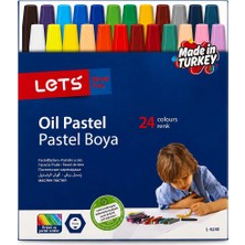 Bereketli Store Lets 24 Renk Pastel Boya Seti | Canlı Renkler Boyama Boyası