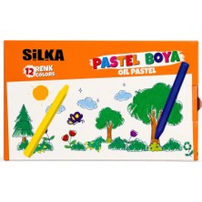 Bereketli Store Silka 12 Renk Pastel Boya | Canlı Renkler Boyama Seti