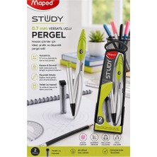 ArtMaster 0.7 Uçlu Metal Pergel Yeşil 1 Adet Maped 119430 Kutulu Metal Pergel Versatil Uçlu Mekanik Kalem Basmalı Uçlu Matematik
