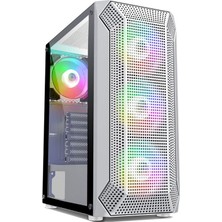 Powerboost VK-P1882BW Atx Fıxed Raınbow Fan 80+ Beyaz 650W Gamıng Kasa