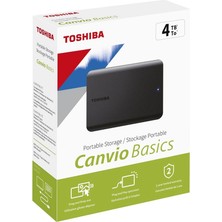 Toshiba 4tb Canvio Basic 2.5" Gen1 USB 3.2 Harici Harddisk (HDTB540EK3CA) (Kdo)