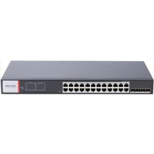 Hikvision DS-3T1528HP-SI-24P4F 24PORT Ge +4sfp 480W Yönetilebilir Gigabit Switch (Kdo)
