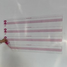 OLLEVRA Kılavuz Çizgili Akıllı Kağıt Yazı Tahtası Duvarda İz Bırakmaz Statik Yeni Müfredata Uygun 100x56cm
