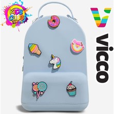 Vicco Pvc Mini Boy Çocuk Plaj Çantası Kreş Çantası Sırt Çantası Okul Çantası Unisex Çanta