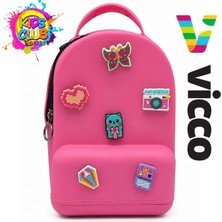 Vicco Pvc Mini Boy Çocuk Plaj Çantası Kreş Çantası Sırt Çantası Okul Çantası Unisex Çanta