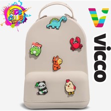Vicco Pvc Mini Boy Çocuk Plaj Çantası Kreş Çantası Sırt Çantası Okul Çantası Unisex Çanta