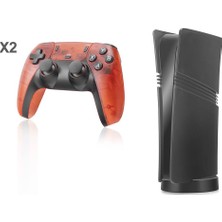 Evimdeyokyok Ultra Retro Oyun Konsolu Hdmı Çift Gamepad Seti 128 GB Hafıza Kartlı 2.4g Kablosuz Siyah Gs5