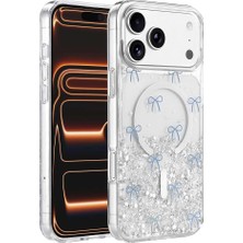 Evimdeyokyok Onegif Apple Iphone 17 Pro Misk Simli Magsafe Kapak - Desen 3