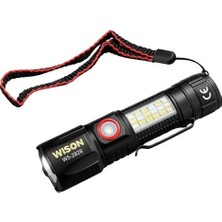 Evimdeyokyok Wison WS-2828 1000 Lümen Mıknatıslı USB Şarjlı El Feneri