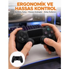 Northcity Kablosuz Ps4 Oyun Kolu – Çift Titreşimli Motor, Yüksek Pil Ömrü ve Hassas Kontrol