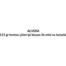 Alvera 115 gr Kırmızı Çizim Ipi Boyası ile Mini Su Terazisi Seti