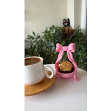 Nure Store 4'lü Coquette Fiyonk Tasarımlı Mini Kahve Yanı Sunumluk – Lokumluk & Çikolata Kasesi