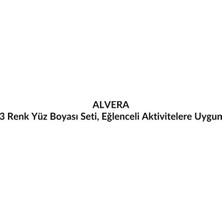 Alvera 3 Renk Yüz Boyası Seti, Eğlenceli Aktivitelere Uygun