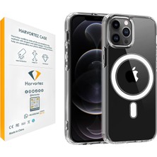 Harvortez iPhone 12/12 Pro Magsafe Uyumlu Güçlü Manyetik Kılıf, Pc Çevre Dostu Malzeme, Logo Görünür