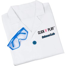 Click N' Play Bilim Laboratuvarı Rol Oyunu Kıyafet Seti Beyaz