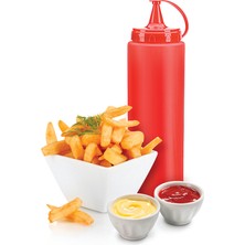 Elivora Ketçap Şişesi - 1000ML Dev Boy Kırmızı