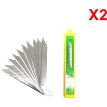 TKÇ Ko-80 Çelik Maket Bıçağı Falçata Ucu Yedeği 9mm 30 Derece Küçük 20'li