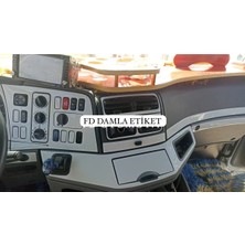 FD Damla Etiket Mercedes Axor Full Set Maun Kaplama Seti Gümüş Gri Renk