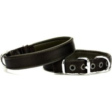 Elivora Dokuma Softlu Köpek Boyun Tasması 2 cm x 45 cm Siyah